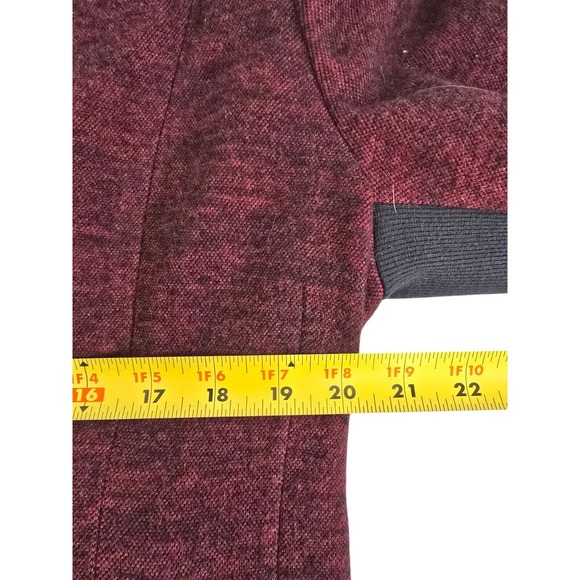 Vintage Coldwater Creek Womens Half Zip Biker Moto Jacket Size 16‎ Shoulder Pads - Picture 8 of 10